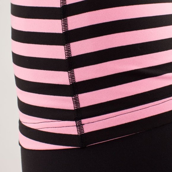 Lululemon Cool Racerback Sea Stripe Pink Shell 2 - Picture 5 of 8